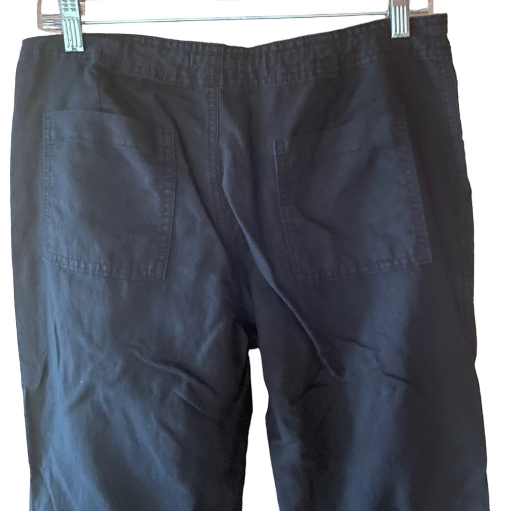 Gap Linen/Cotton Blend, Wide Leg, Drawstring Pants - Picture 4 of 7